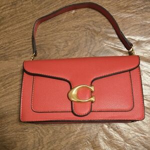Red Leather Shoulder Bag